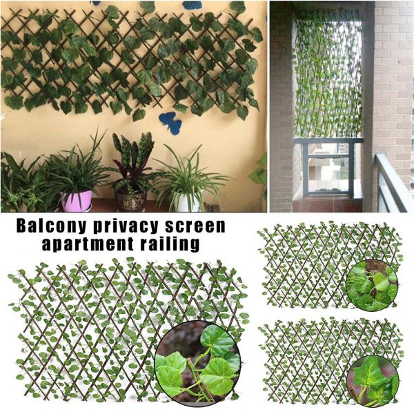 Artificial Green Plant Expandable Fence i