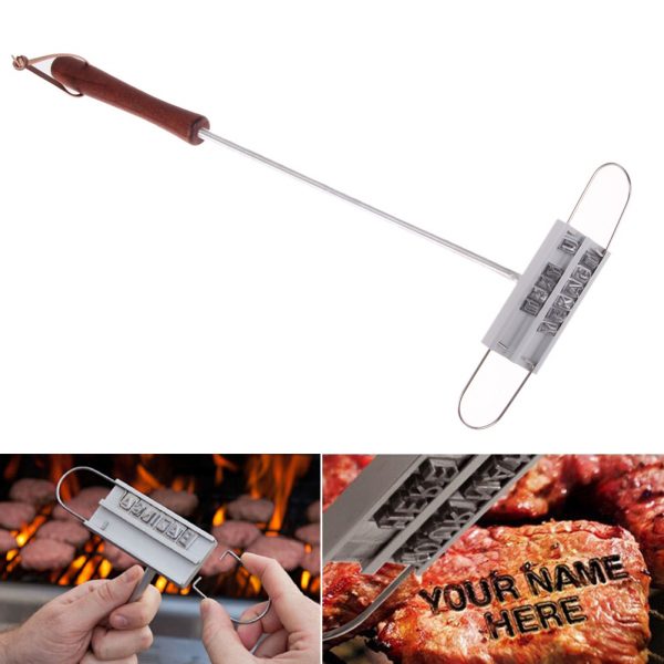 Iron Changeable Letters Meat BBQ Barbecue Stamp - Image 4