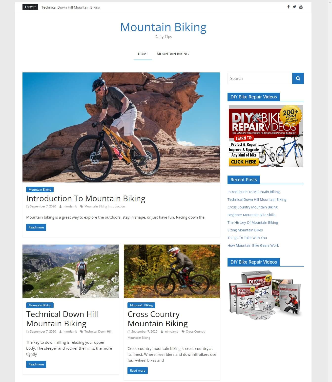 mountain biking blog